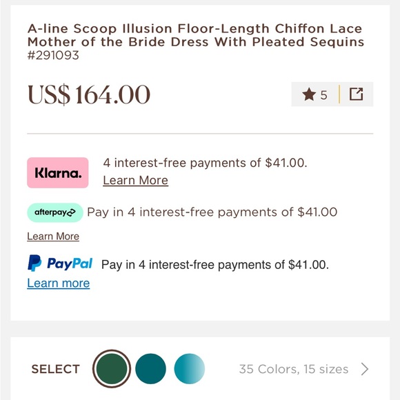 NWT JJ’s House Hunter Green Chiffon Lace Mother of the Bride Dress Size 14 - Picture 5 of 5